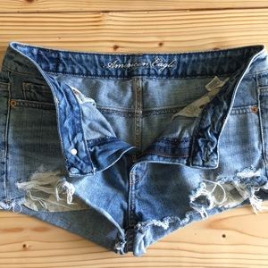 American Eagle Distressed Denim Shorts
